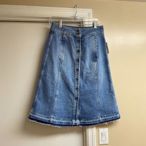 Pilcro Ruthie Denim Midi Skirt